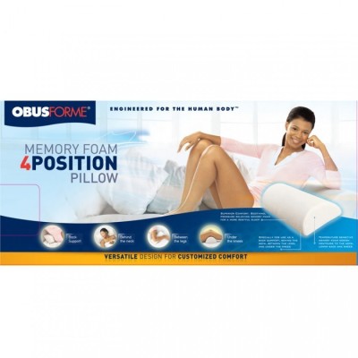 Memory Foam 4-Position Support Pillow